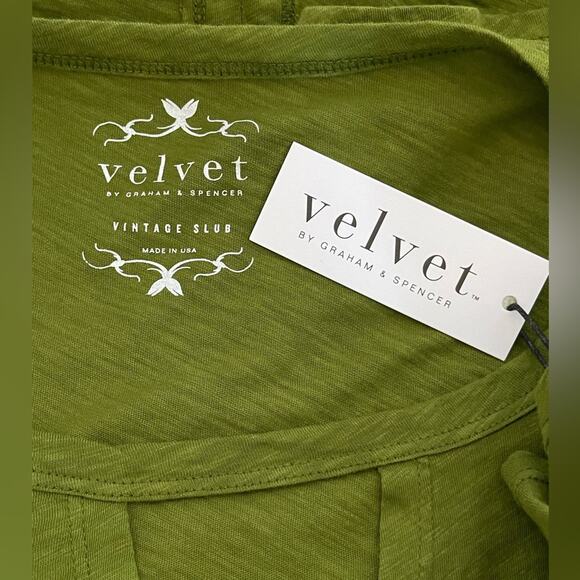 New ~ VELVET GRAHAM & SPENCER ~ ANTHROPOLOGIE - Moss Small - Picture 9 of 11